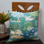 Riviera Collection-Cushion Covers In Glace Cotton For Regular Use –Jungle Book – 40cm x 40cm (~16″ x 16″) – Set of 5
