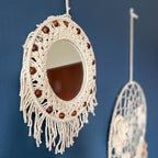 Avioni Home Boho Collection – Mirror in Macramé- 22 cm x 22 cm