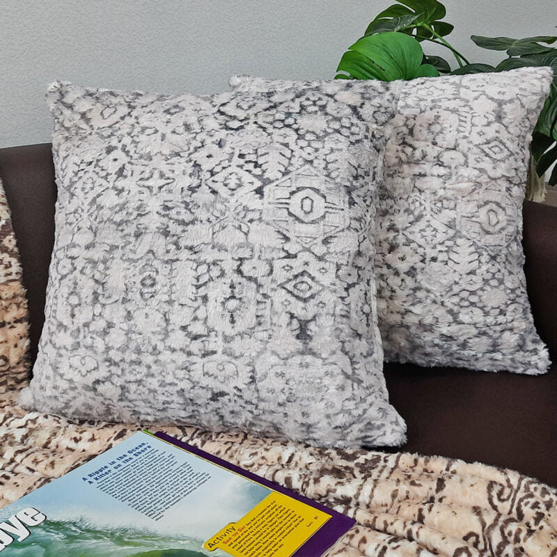 Avioni Designer Faux Fur Luxury Cushion Covers | Luxurious Very Soft Exclusive | Different Sizes Available-set of 2