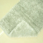 Avioni Handloom Silver Reversble Bedside Runners in Soft Fur (55cm x 137cm (~22″ x 55″))