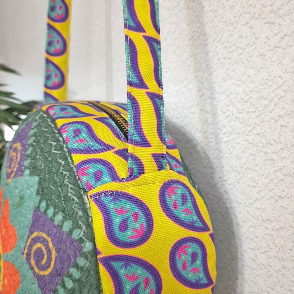 Premium Sling Bag for Women, Avioni Fashion Shoulder Bag, Bohemian Style-Banjara Gypsy , Braided Sides Round Sling Bag, Perfect For Gifts and Traveling-25 cms Diameter