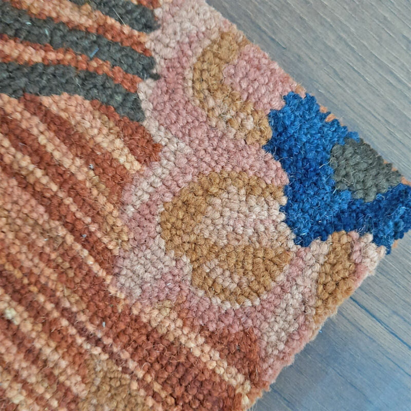 Wool Hand Tufted Beautiful Floral Cozy Carpet | Loop Pile | Avioni -90cm x 150cm (~3×5 Feet)