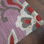 Wool Floral Beautiful Hand Tufted Carpet | Loop Pile | Avioni -90cm x 150cm (~3×5 Feet)