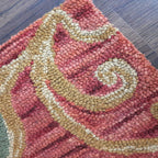 Wool Floral Beautiful Brown Hand Tufted Carpet | Loop Pile Rug | Avioni -90cm x 150cm (~3×5 Feet)