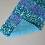 Buy Bed Side Runner /Shaggy Rugs(56 X 140 ) In Blue By Avioni