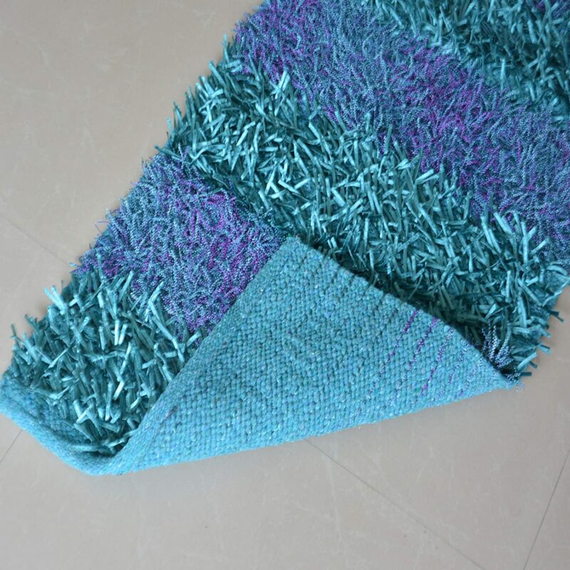 Buy Bed Side Runner /Shaggy Rugs(56 X 140 ) In Blue By Avioni