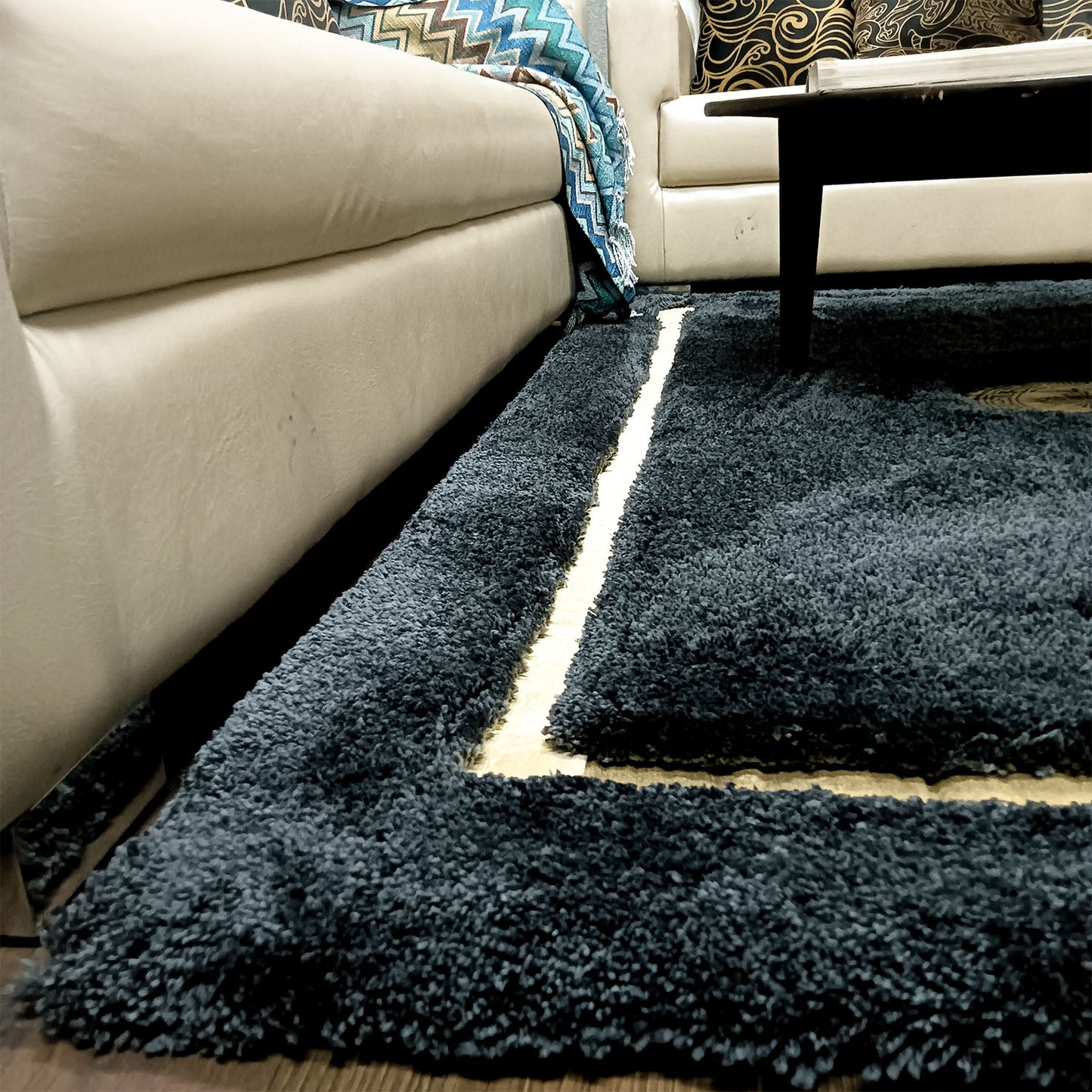 Avioni Divine Collection | Luxury Golden Touch With Black  Soft And Plush Handmade Living Room Rugs | Different Sizes | Carpet for Living Room