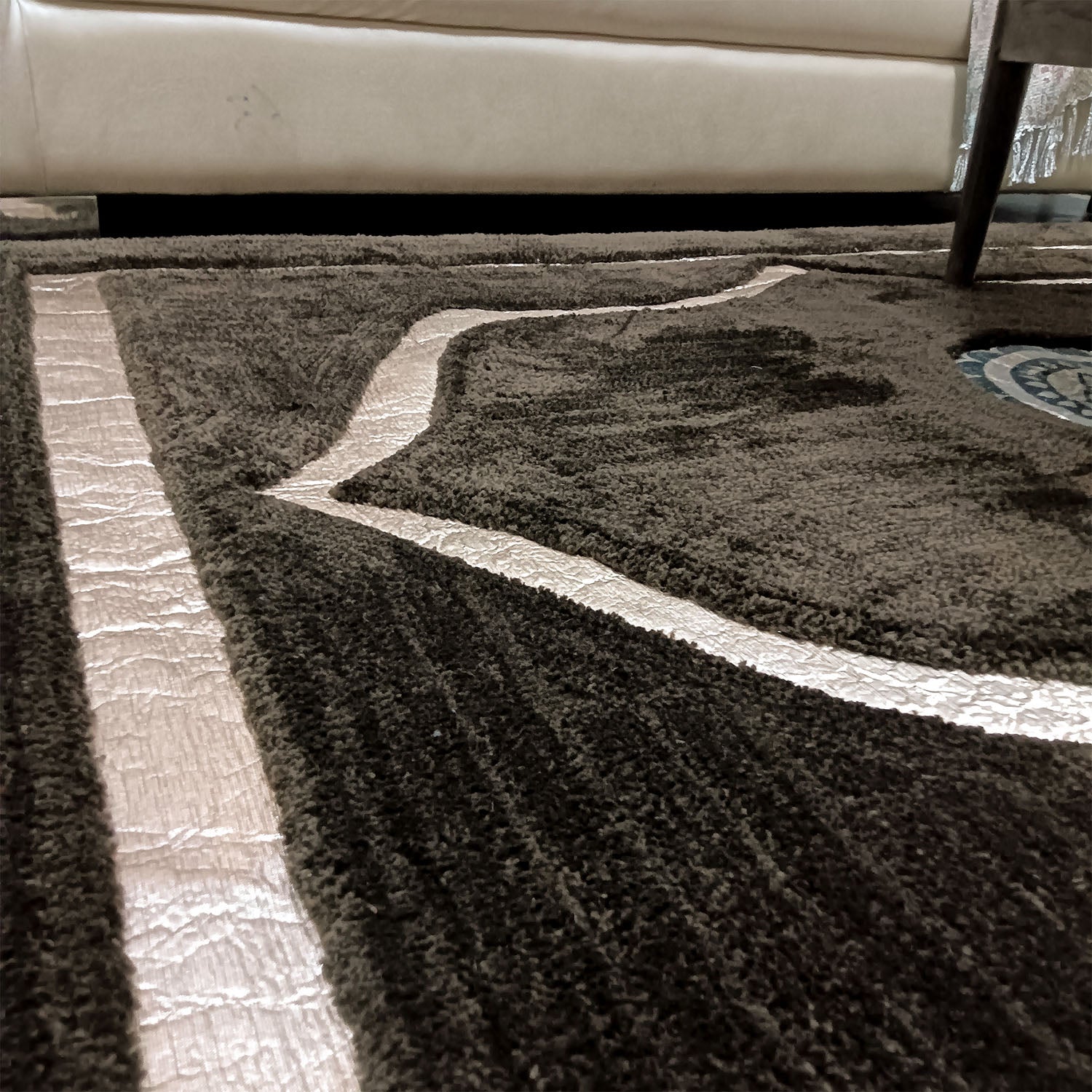 Avioni Divine Collection | Luxury Golden Touch With Coffee Ethnic Design Soft And Plush Handmade Living Room Rugs | Different Sizes | Carpet for Living Room