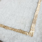Avioni Divine Collection | Luxury Golden Touch With White/Cream Border Soft And Plush Handmade Living Room Rugs | Different Sizes | Carpet for Living Room