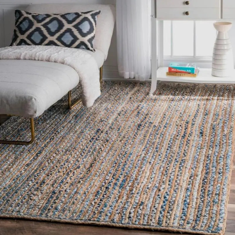 Avioni Home Eco Collection – Eco-friendly Denim / Jeans & Jute Handmade Braided Rug