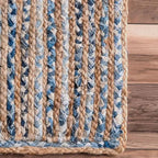 Avioni Home Eco Collection – Eco-friendly Denim / Jeans & Jute Handmade Braided Rug