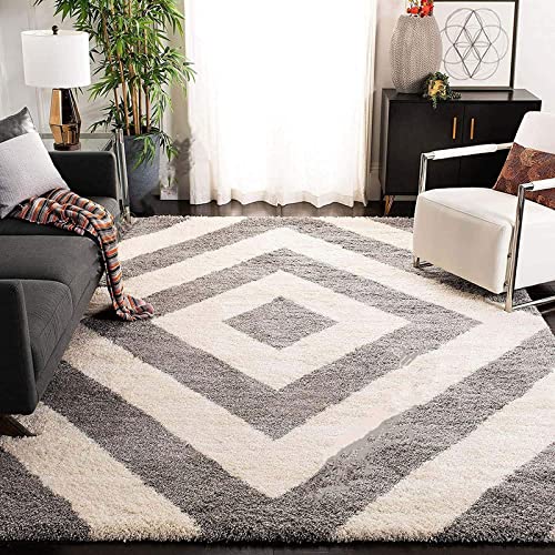Avioni Atlas Collection- Micro Moroccan Diamond Carpet In Cream And Gray-Different Sizes