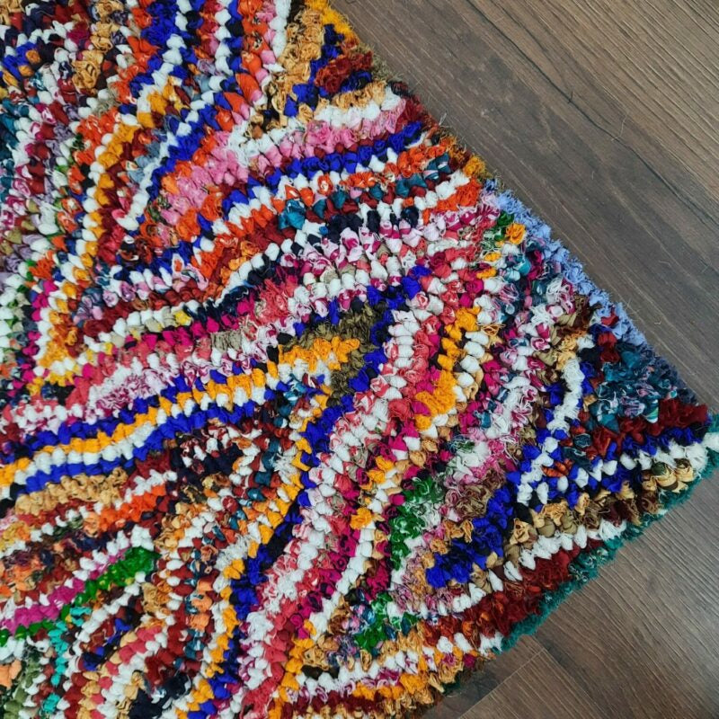 Chindi Carpet – Multicolour Cotton Carpet – 120cm x 180cm (~4×6 Feet)- Avioni