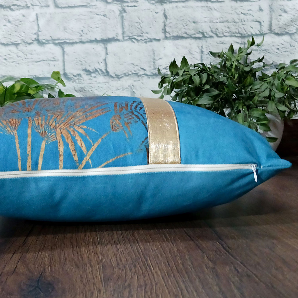 Cushion Covers Super Soft – Beautiful Golden Touch Palm Tree  – 40cm x 40cm (~16″ x 16″)