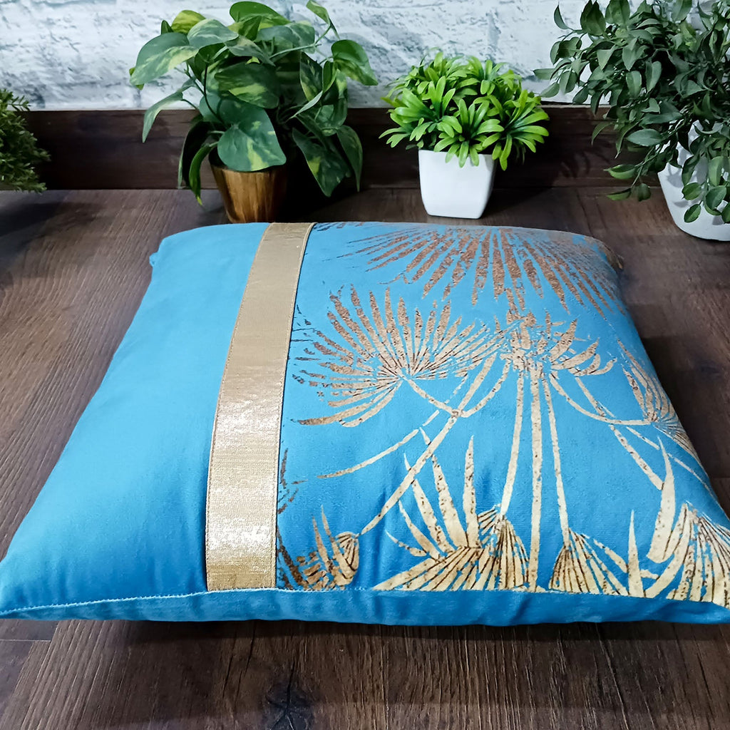 Cushion Covers Super Soft – Beautiful Golden Touch Palm Tree  – 40cm x 40cm (~16″ x 16″)