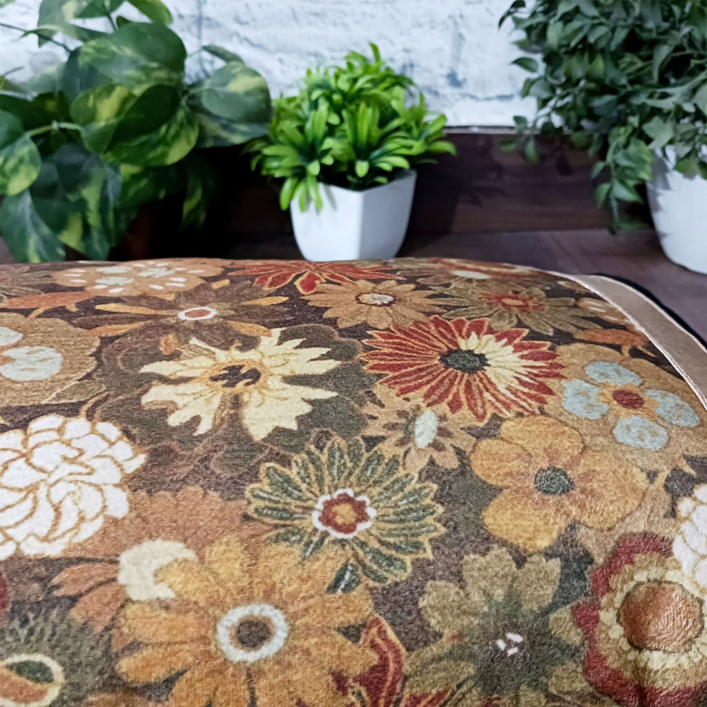 Cushion Covers Super Soft – Beautiful Golden Touch Black Floral  – 30cm x 50cm (~12″ x 20″)