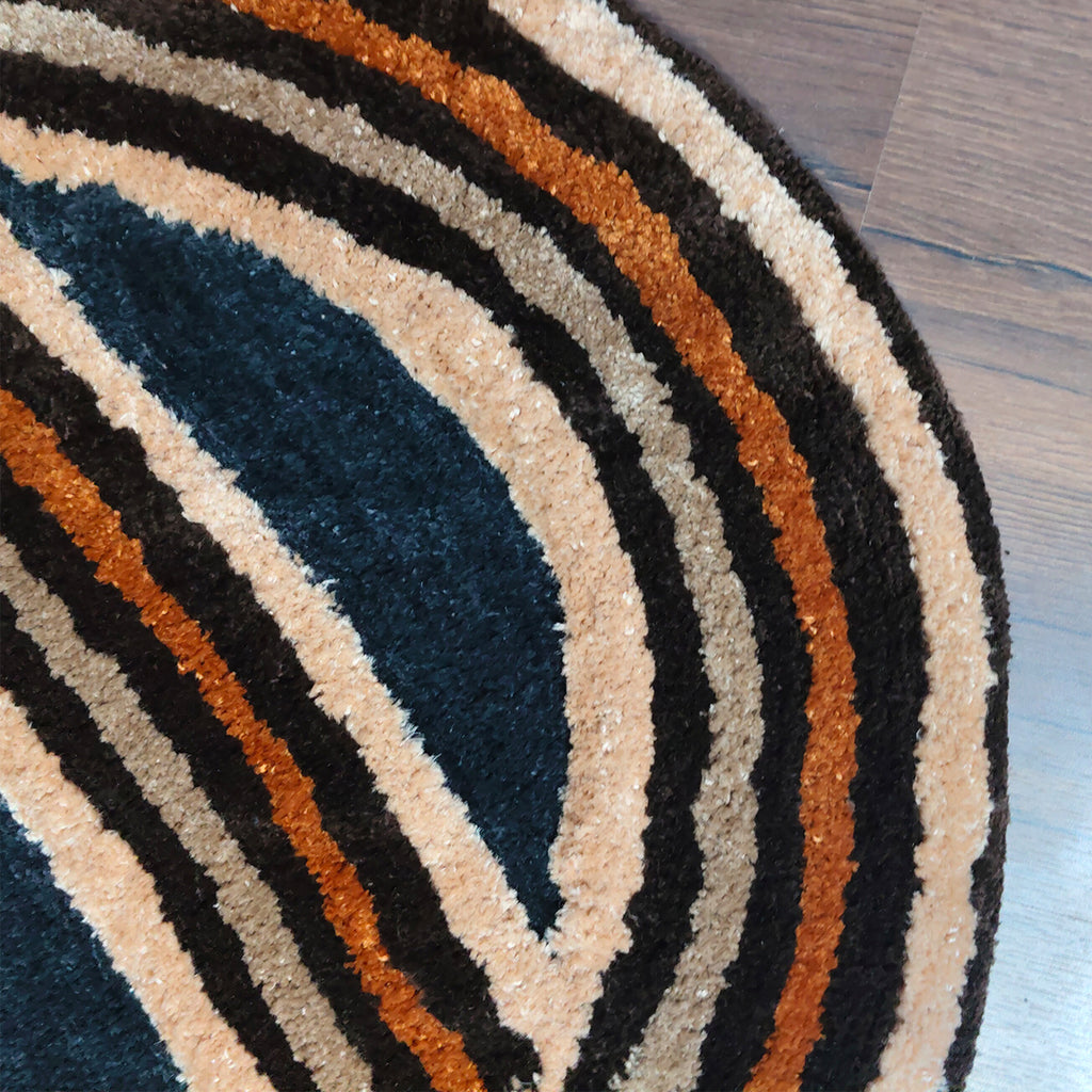 The Elevate Collection from Loomkart | The Cosmic Rings| Luxury Statement Carpets