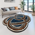 The Elevate Collection from Loomkart | The Cosmic Rings| Luxury Statement Carpets