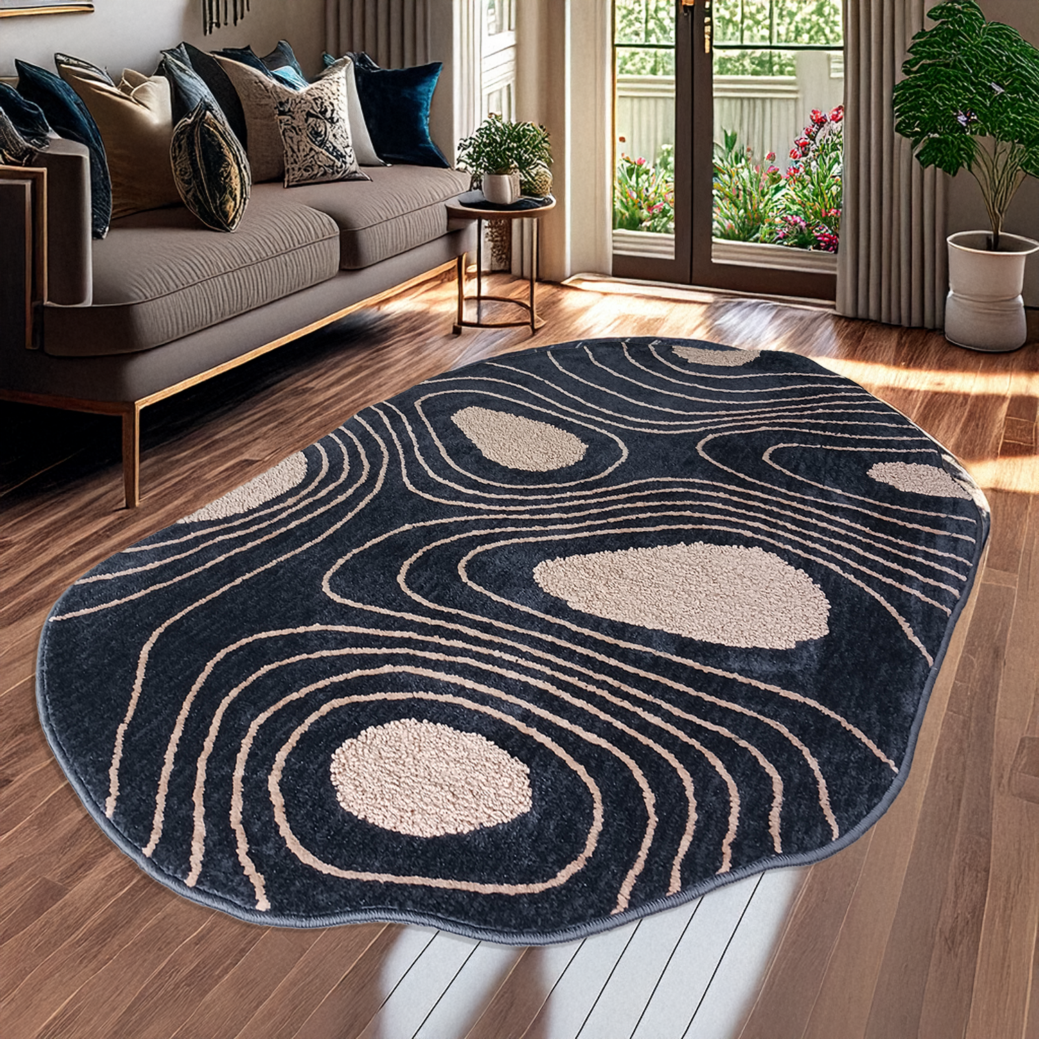 The Elevate Collection from Loomkart | Isla Pebble Wave Luxe Carpet | Luxury Statement Carpets