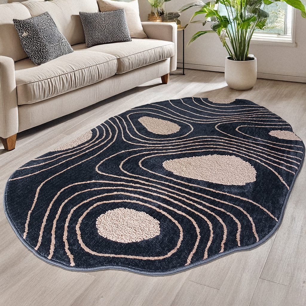 The Elevate Collection from Loomkart | Isla Pebble Wave Luxe Carpet | Luxury Statement Carpets