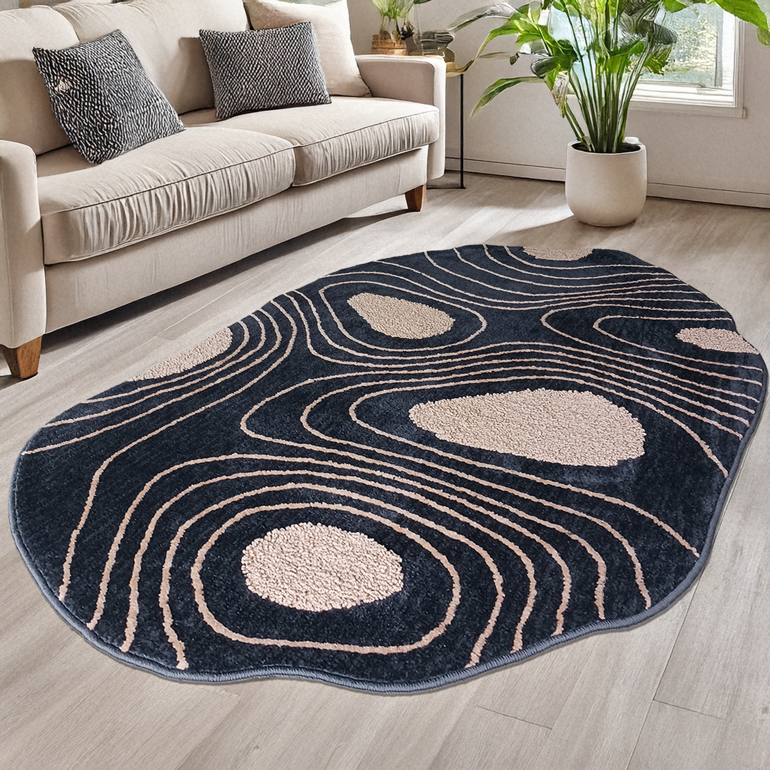 The Elevate Collection from Loomkart | Isla Pebble Wave Luxe Carpet | Luxury Statement Carpets
