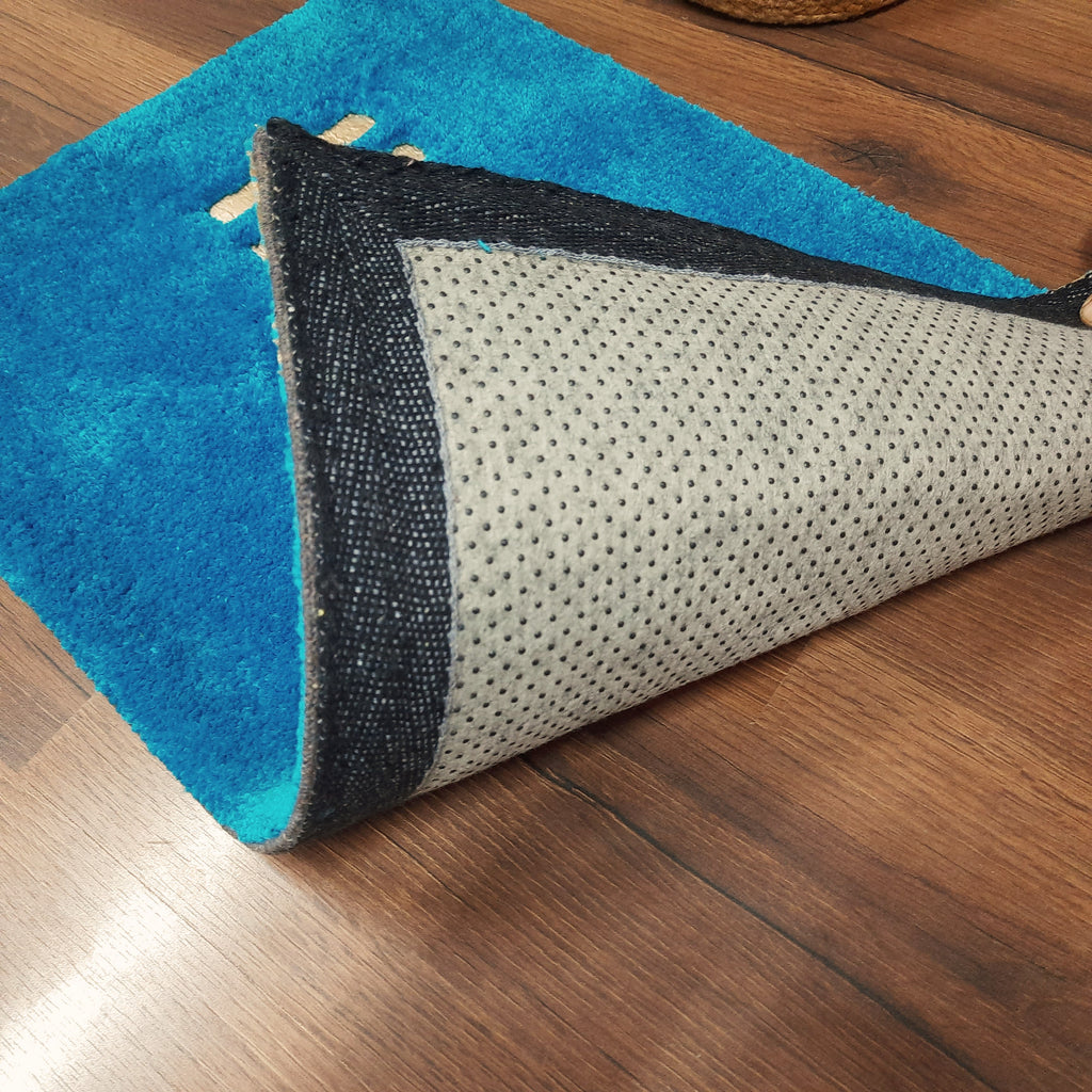 Avioni Divine Collection | Luxury Golden Touch Tufted Rug In "HOLA" (Spanish Greeting) Soft And Plush Handmade Door Mats | Pooja Mats | BathMats -45 cmsx 75 cms