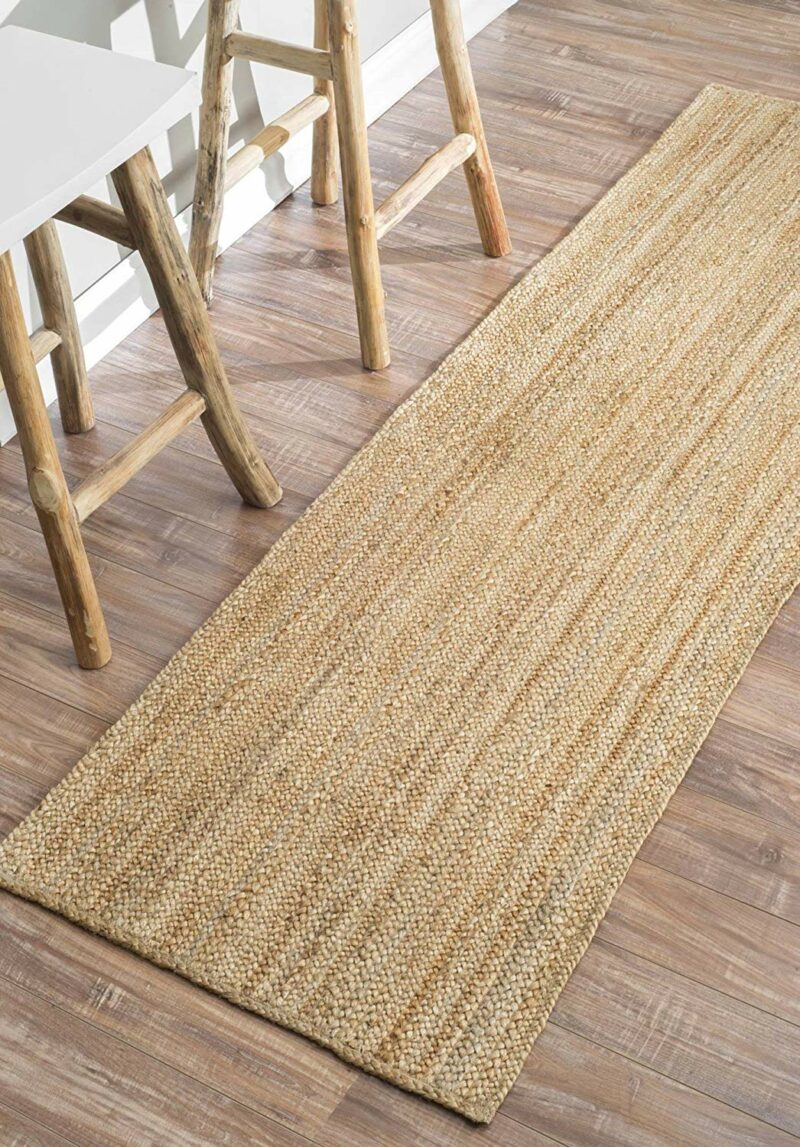 Natural Organic Jute Handmade Braided Rugs| Runner for Bedside, Hallway or Kitchen|Avioni- Premium Collection-56×140 cm
