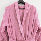 Avioni by Loomkart | Very Fine Export Quality Bath Robes in Pink With Hood in Avioni Zip-Packing Unisex
