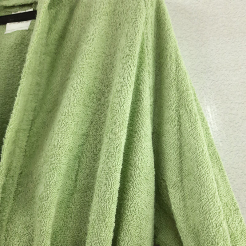 Avioni by Loomkart | Export Quality Bath Robes in Green With Hood in Zip-Packing Unisex