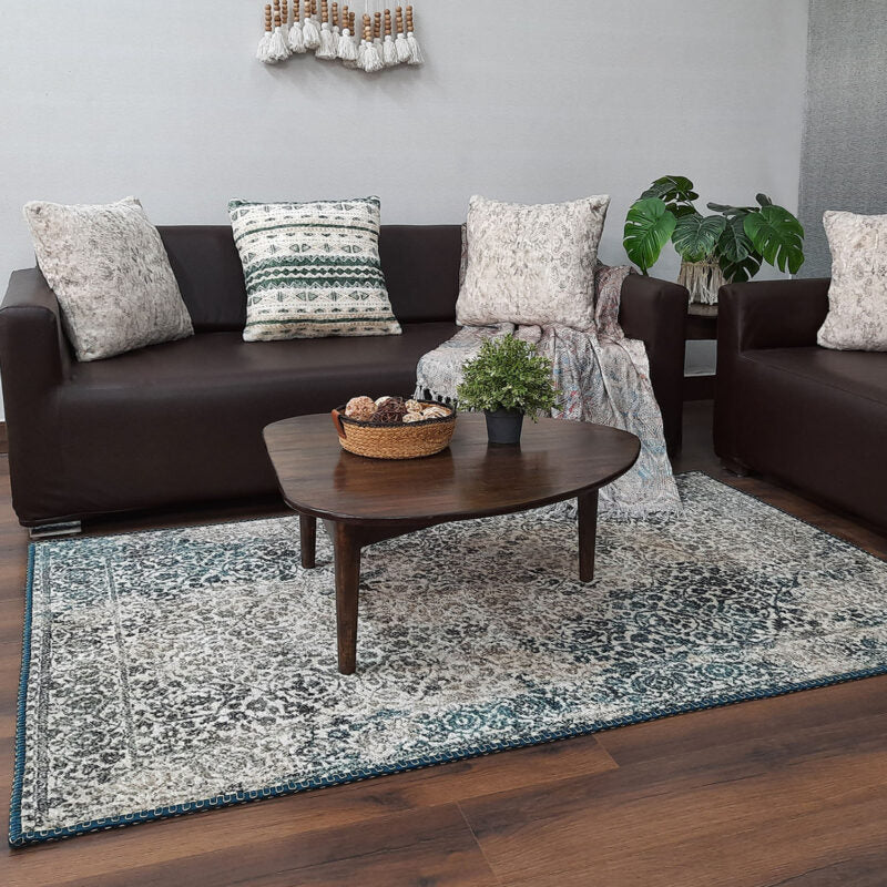 Avioni Faux Silk Carpet for Your Living Room | Durable and Washable | SeaBird Collection