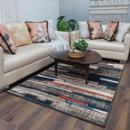 Avioni Faux Silk Rug | Create a Stylish and Modern Living Room | Luxurious, Durable and Washable | Earthy Elegance Collection