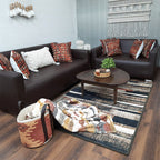 Avioni Faux Silk Rug | Create a Stylish and Modern Living Room | Luxurious, Durable and Washable | Earthy Elegance Collection