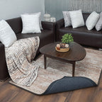 Avioni Faux Silk Carpet for Your Living Room | Luxurious, Durable and Washable | Earthy Elegance Collection