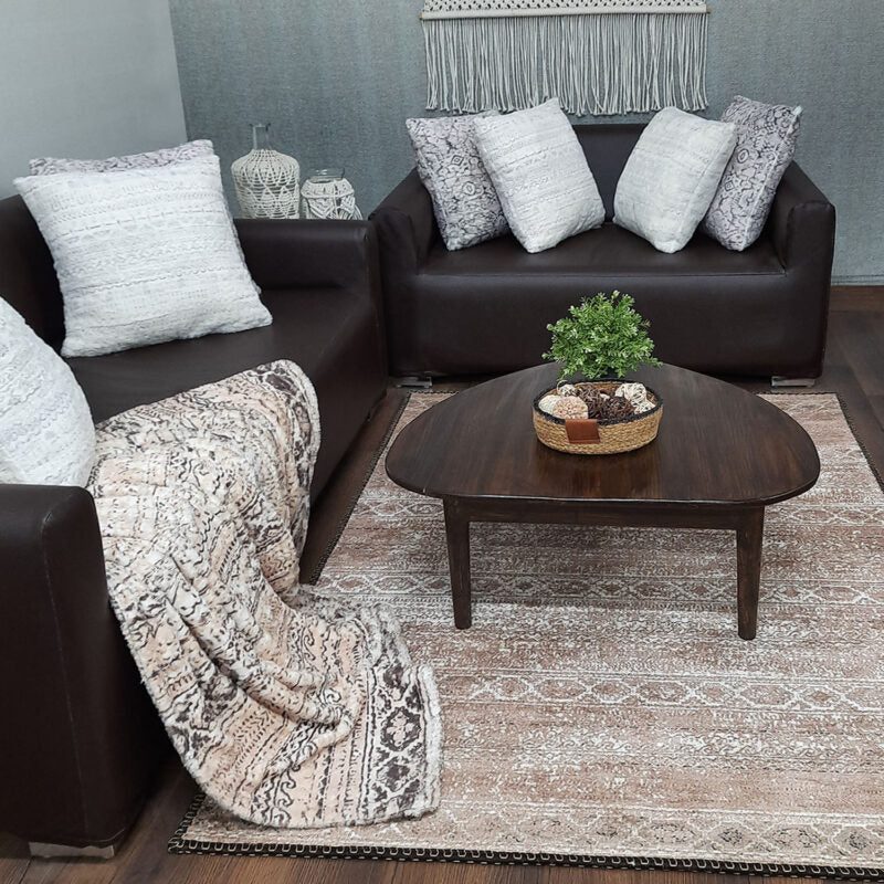 Avioni Faux Silk Carpet for Your Living Room | Luxurious, Durable and Washable | Earthy Elegance Collection