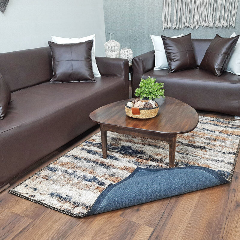 Avioni Faux Silk Rug | Elevate Your Living Room | Luxurious, Durable and Washable | PebbleStreet Collection