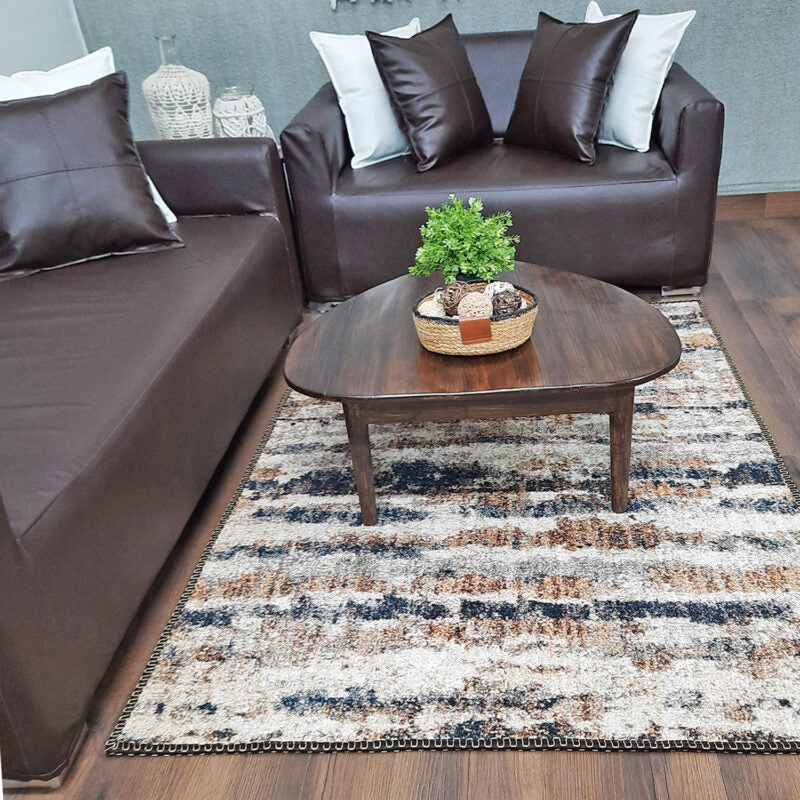 Avioni Faux Silk Rug | Elevate Your Living Room | Luxurious, Durable and Washable | PebbleStreet Collection