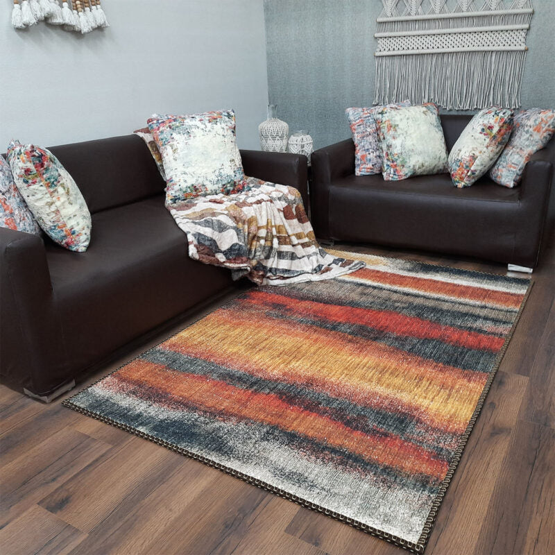 Avioni Faux Silk Rug | Create a Chic Living Room | Luxurious, Durable and Washable | Earthy Elegance Collection