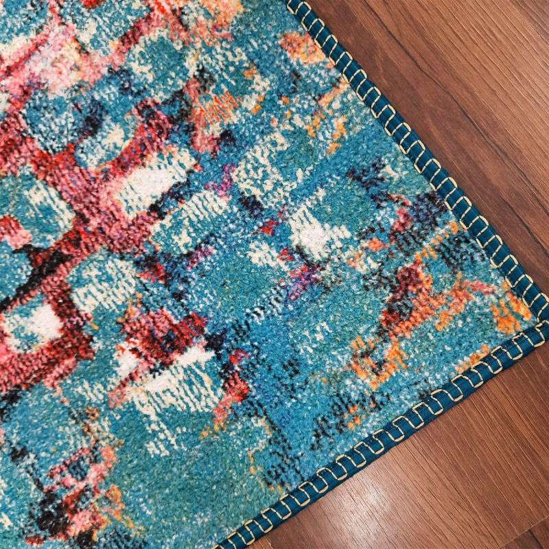 Avioni Faux Silk Carpet for Your Living Room | Timeless and Elegant Look | Durable and Washable | Kingfisher Collection