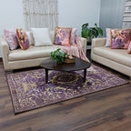 Avioni Faux Silk Carpet for Your Living Room | Durable and Washable | BerryBliss Collection