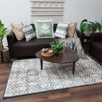 Avioni Faux Silk Carpet for Your Living Room | Modern Design | Luxurious, Durable and Washable | SeaBird Collection