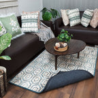 Avioni Faux Silk Carpet for Your Living Room | Modern Design | Luxurious, Durable and Washable | SeaBird Collection