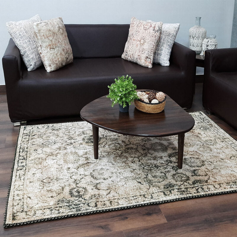 Avioni Faux Silk Rug For Your Living Room | Luxurious, Durable and Washable | PebbleStreet Collection