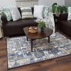 Avioni Faux Silk Carpet | Add a Touch of Glamour to Your Living Room | Durable and Washable | GreyDawn Collection
