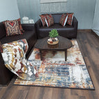 Avioni Faux Silk Rug for Living Room | Luxurious, Durable and Washable | Earthy Elegance Collection