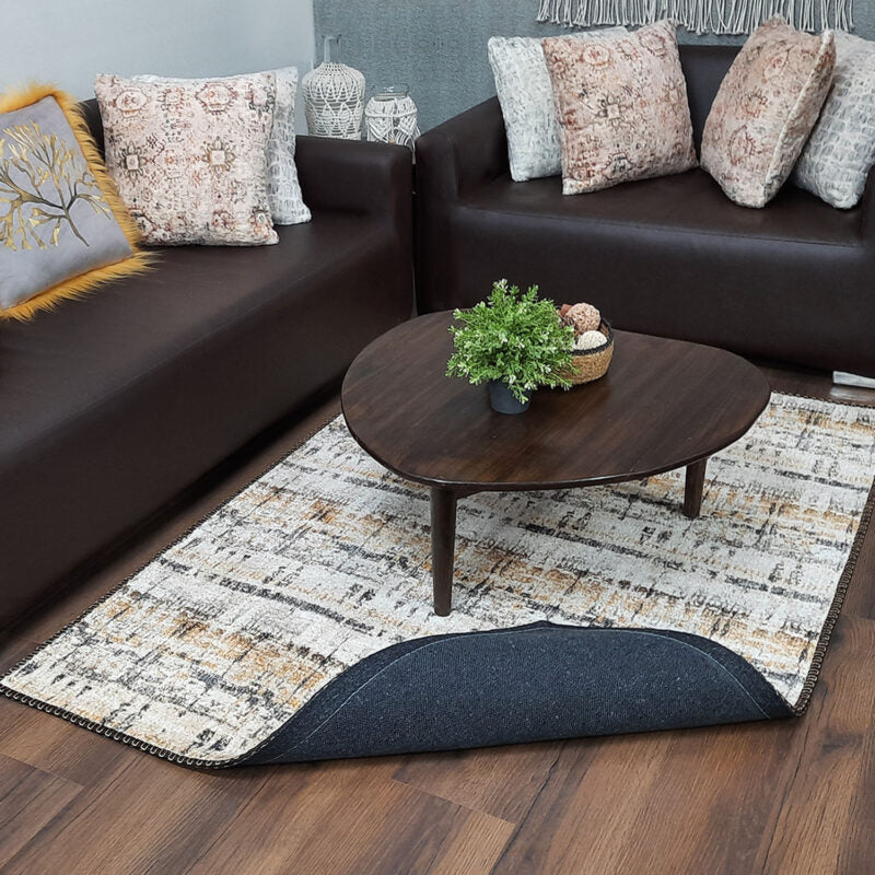 Avioni Faux Silk Carpet | Add a Touch of Glamour to Your Living Room | Durable and Washable | PebbleStreet Collection