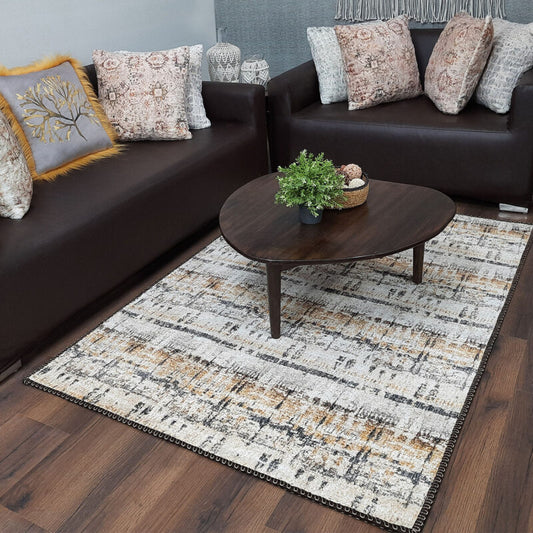 Avioni Faux Silk Carpet | Add a Touch of Glamour to Your Living Room | Durable and Washable | PebbleStreet Collection