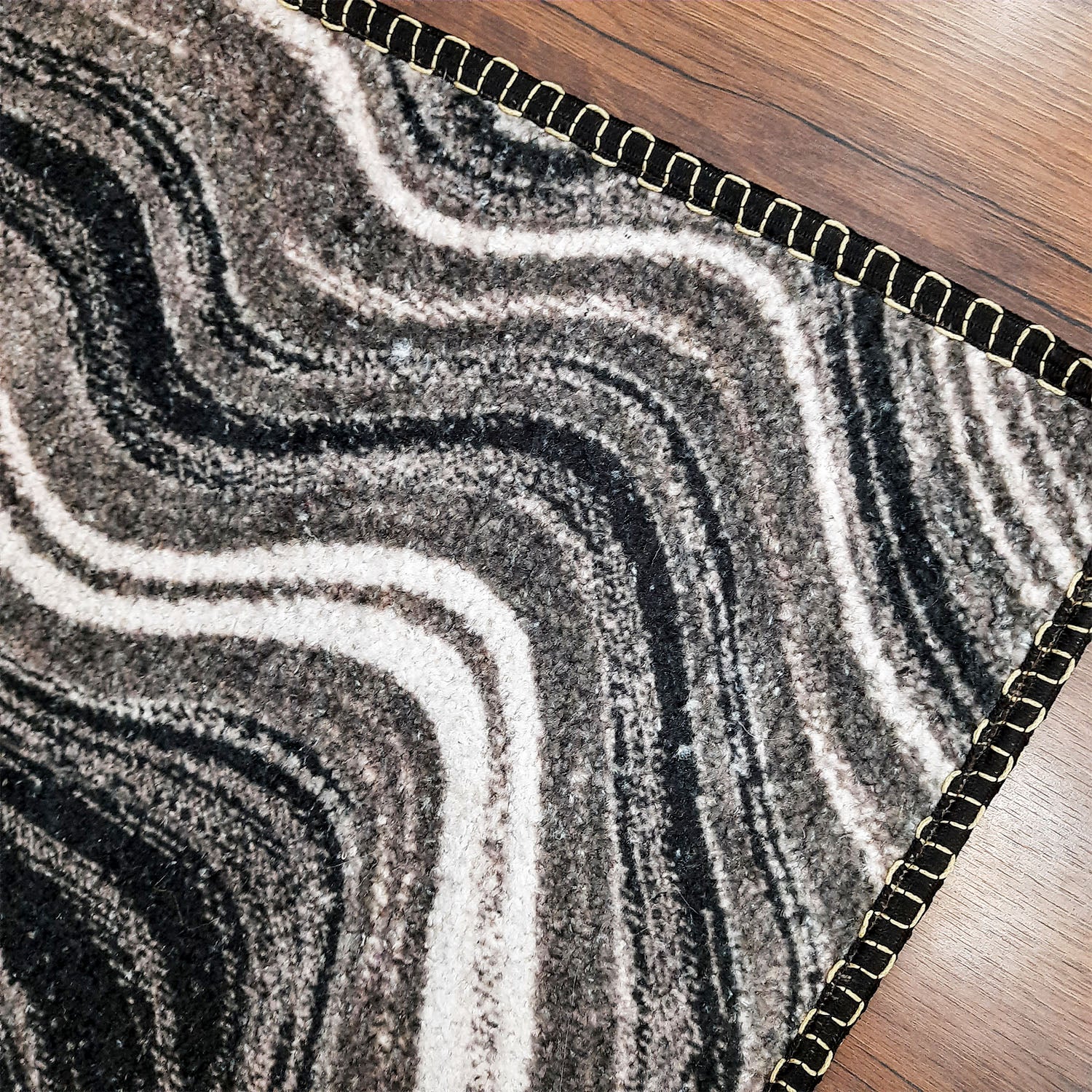 Avioni Faux Silk Carpet for a Stylish and Modern Living Room Marble Look theme | Durable and Washable