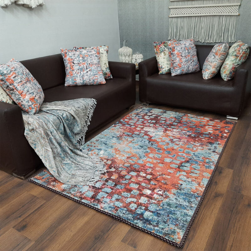 Avioni Faux Silk Carpet for Your Living Room | Timeless and Elegant Look | Durable and Washable | BrickLane Collection
