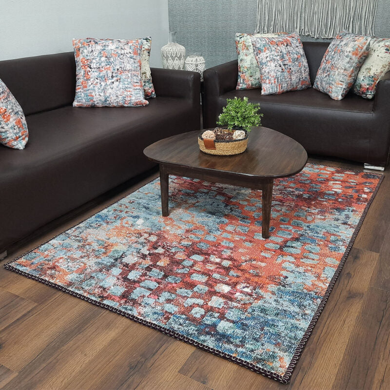 Avioni Faux Silk Carpet for Your Living Room | Timeless and Elegant Look | Durable and Washable | BrickLane Collection