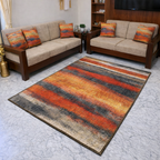 Avioni Faux Silk Rug | Create a Chic Living Room | Luxurious, Durable and Washable | Earthy Elegance Collection
